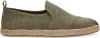 TOMS Gedeconstrueerde Alpargata Touw Gewassen Canvas Schoenen , Groen, Heren online kopen