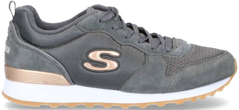 Skechers Sneakers met memory foam, grijs, leer, textiel online kopen