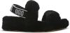 Ugg Oh Yeah Slide Dames Slippers en Sandalen Black Leer online kopen