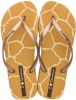 Ipanema I Love Safari teenslippers caramel/goud online kopen