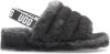 Ugg Fluff Yeah Slide Open Teen voor Kinderen in Charcoal,| Shearling online kopen