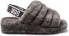 Ugg Fluff Yeah Slide Open Teen voor Kinderen in Charcoal,| Shearling online kopen