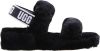 Ugg Oh Yeah Slide Dames Slippers en Sandalen Black Leer online kopen