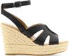 Ugg Careena wedge sandals , Zwart, Dames online kopen