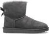 Ugg 'W Mini Bailey Bow II' suede snow boots , Grijs, Dames online kopen