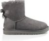 Ugg 'W Mini Bailey Bow II' suede snow boots , Grijs, Dames online kopen