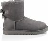 Ugg 'W Mini Bailey Bow II' suede snow boots , Grijs, Dames online kopen