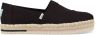 Toms Alpargata Platform Rope espadrilles zwart online kopen