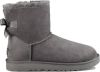 Ugg 'W Mini Bailey Bow II' suede snow boots , Grijs, Dames online kopen