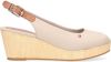 Tommy Hilfiger Beige Espadrilles Iconic Elba Sling Back Wedge online kopen