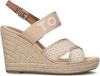 Tommy Hilfiger Highheel sandaaltjes TOMMY WEBBING HIGH WEDGE SANDAL met vestelbare gesp online kopen