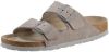 Birkenstock Arizona zachte voetbedden Suede lederen sandalen , Grijs, Heren online kopen