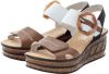 Rieker Sandalette Zwart/Beige/Zilver online kopen
