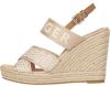 Tommy Hilfiger Highheel sandaaltjes TOMMY WEBBING HIGH WEDGE SANDAL met vestelbare gesp online kopen