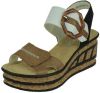 Rieker Sandalette Zwart/Beige/Zilver online kopen