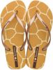 Ipanema I Love Safari teenslippers caramel/goud online kopen