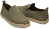 TOMS Gedeconstrueerde Alpargata Touw Gewassen Canvas Schoenen , Groen, Heren online kopen