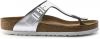 Birkenstock Zilver Gizeh Soft sandaal normaal , Grijs, Dames online kopen