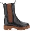 Mjus Beatrix Orzo M79225 hoge leren chelsea boots zwart/bruin online kopen