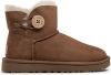 Ugg Mini Bailey Button II Laarzen voor Dames in Grey,| Shearling online kopen