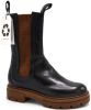 Mjus Beatrix Orzo M79225 hoge leren chelsea boots zwart/bruin online kopen