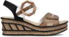 Rieker Sandalette Zwart/Beige/Zilver online kopen