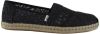 Toms Zwarte Espadrilles Alpargata Rope online kopen