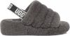 Ugg Fluff Yeah Slide Open Teen voor Kinderen in Charcoal,| Shearling online kopen