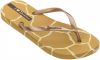 Ipanema I Love Safari teenslippers caramel/goud online kopen