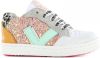 Shoesme UR22S043 F leren sneakers met glitters roze/multi online kopen